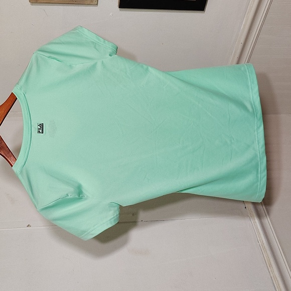 Fila Women's Mint Green V-Neck Top - Picture 6 of 6